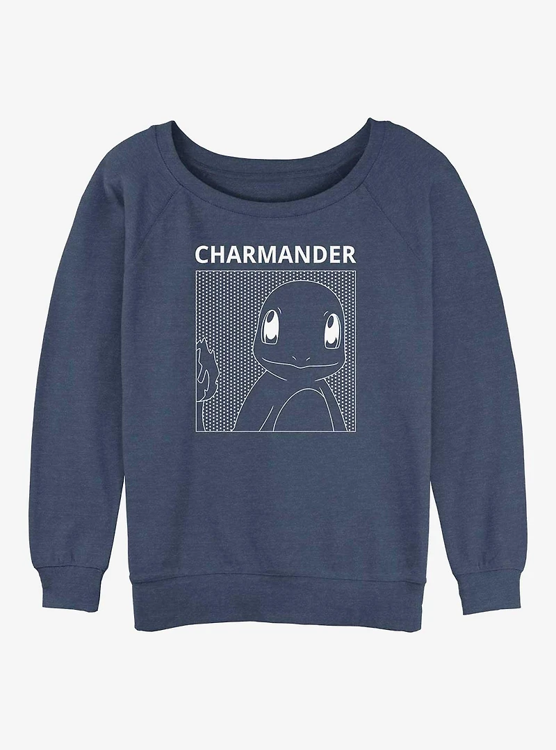 Pokemon Charmander Girls Slouchy Sweatshirt
