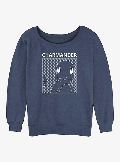 Pokemon Charmander Girls Slouchy Sweatshirt