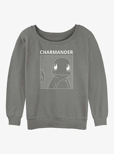 Pokemon Charmander Girls Slouchy Sweatshirt