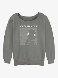 Pokemon Charmander Girls Slouchy Sweatshirt