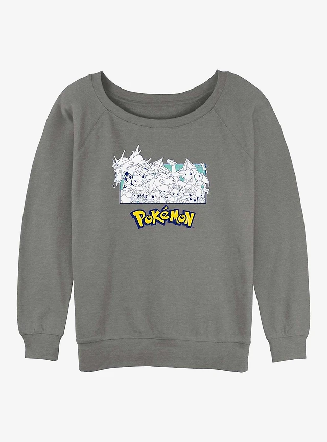 Pokemon The Classics Girls Slouchy Sweatshirt