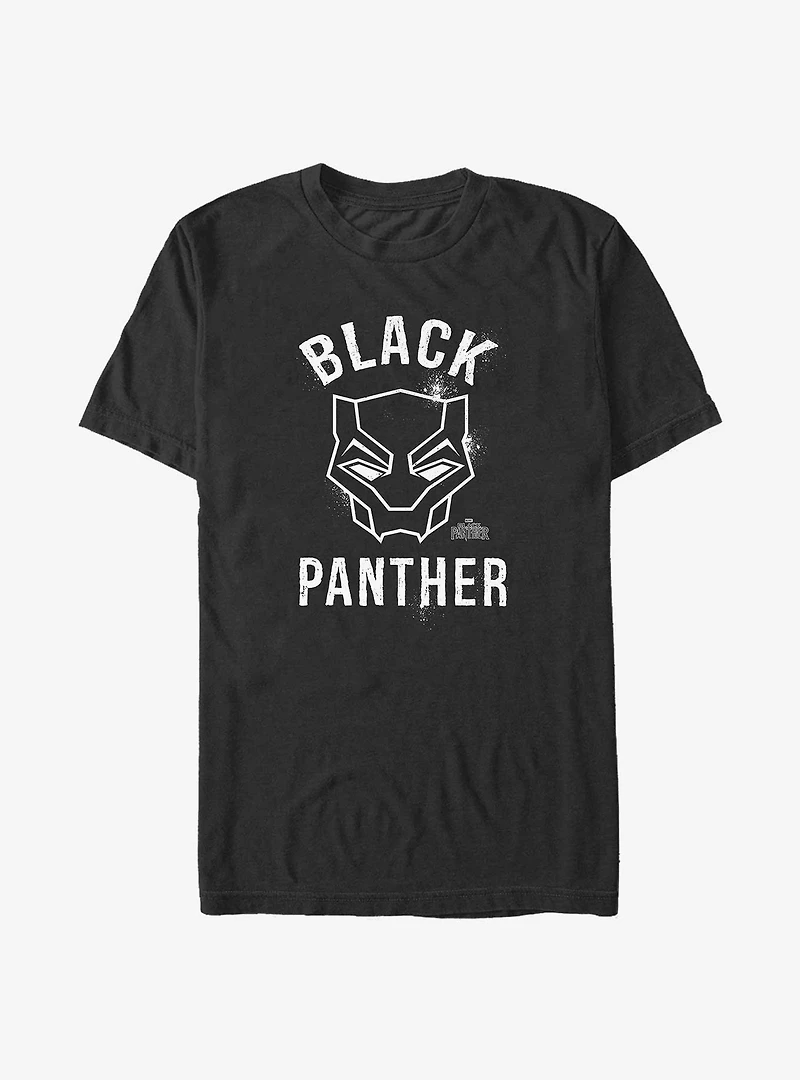 Marvel Black Panther Helmet Outline Big & Tall T-Shirt