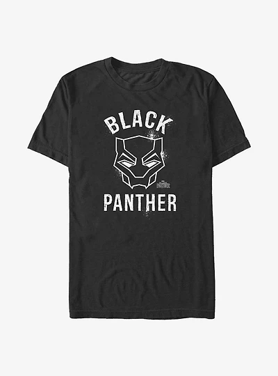 Marvel Black Panther Helmet Outline Big & Tall T-Shirt