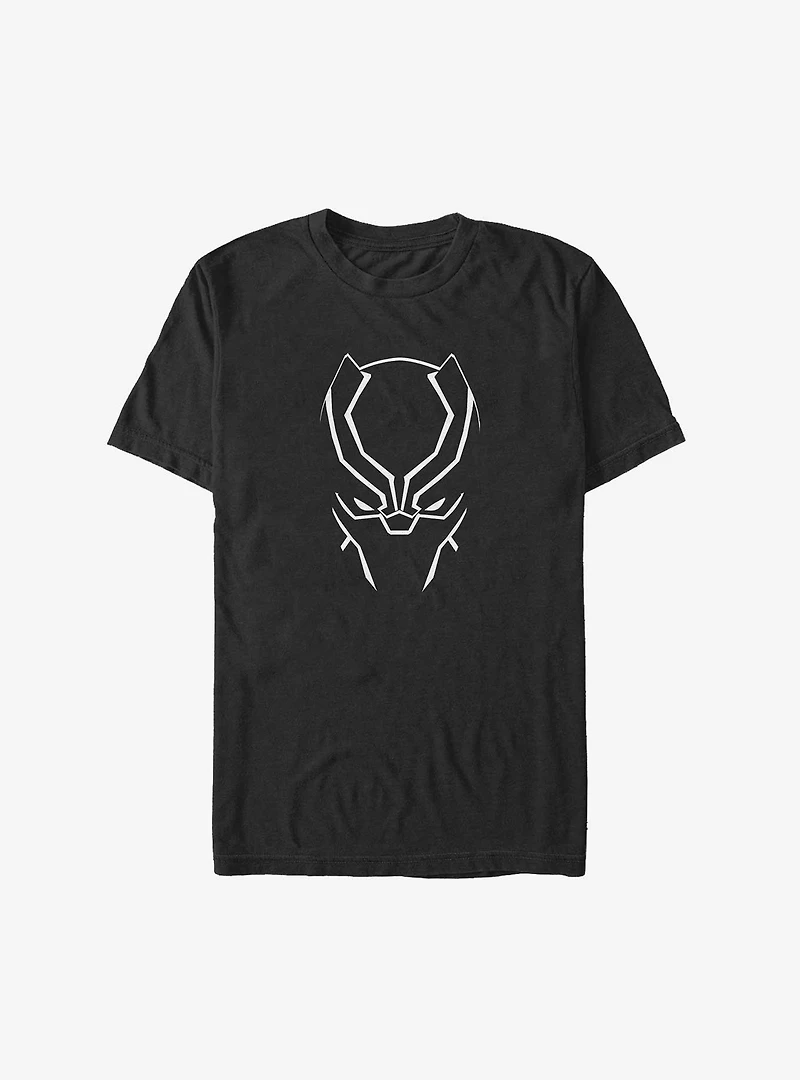 Marvel Black Panther Mask Outline Big & Tall T-Shirt