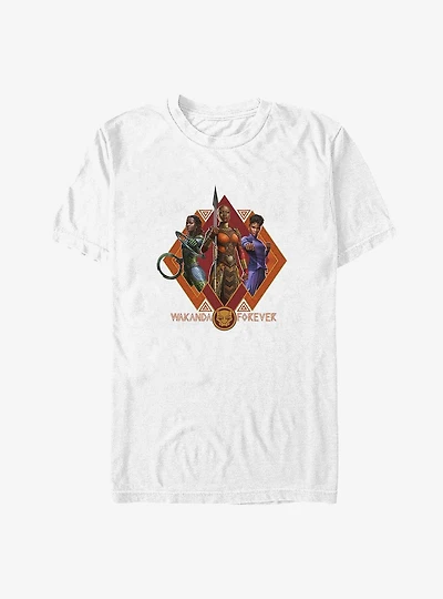Marvel Black Panther: Wakanda Forever Trio Nakia, Okoye, & Shuri Big Tall T-Shirt