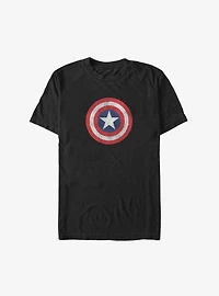 Marvel Captain America Distressed Shield Big & Tall T-Shirt