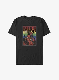 Marvel Deadpool Believe Yourself Rainbow Big & Tall T-Shirt