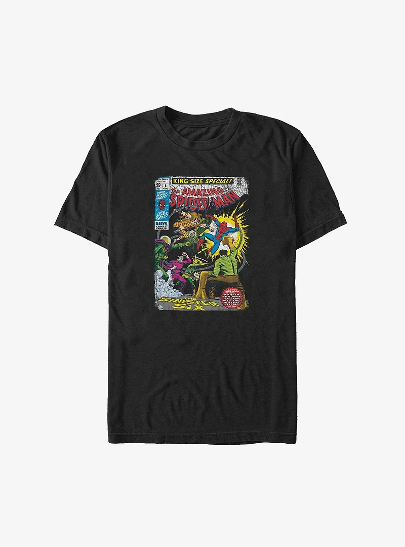 Marvel Spider-Man Sinister Six Comic Cover Big & Tall T-Shirt