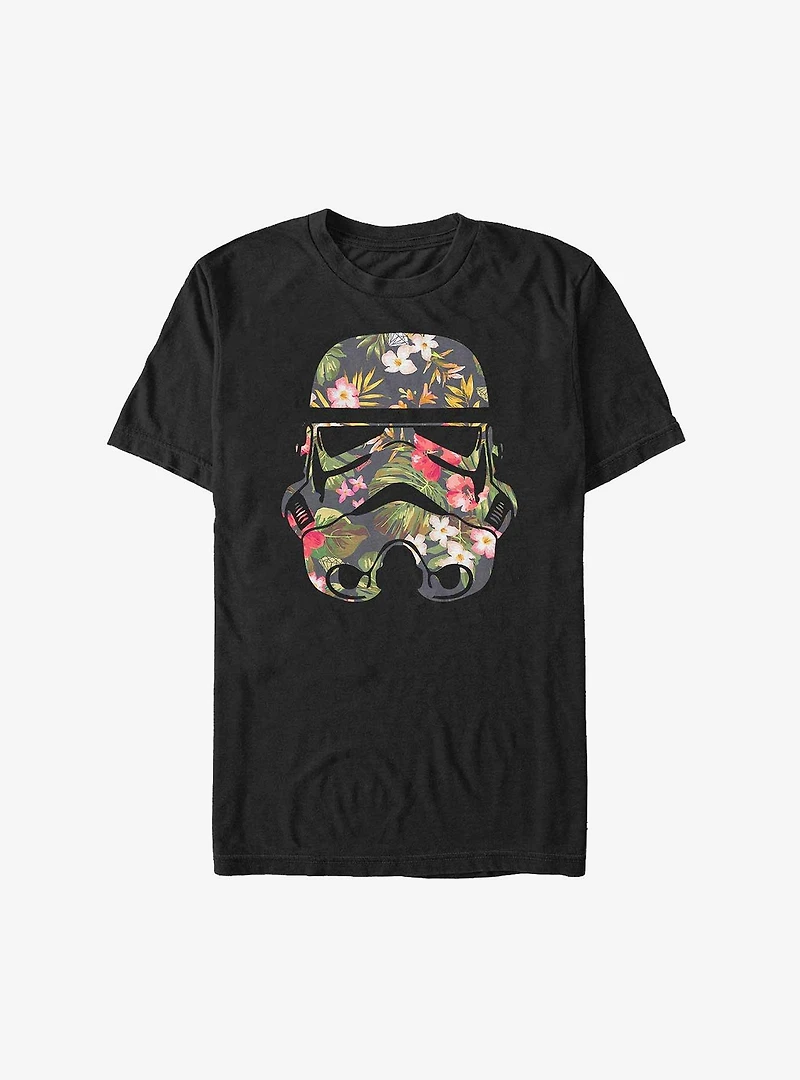 Star Wars Storm Trooper Flowers Helmet T-Shirt
