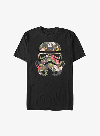 Star Wars Storm Trooper Flowers Helmet T-Shirt