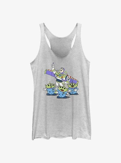 Disney Pixar Toy Story Vintage Buzz and Aliens Girls Tank