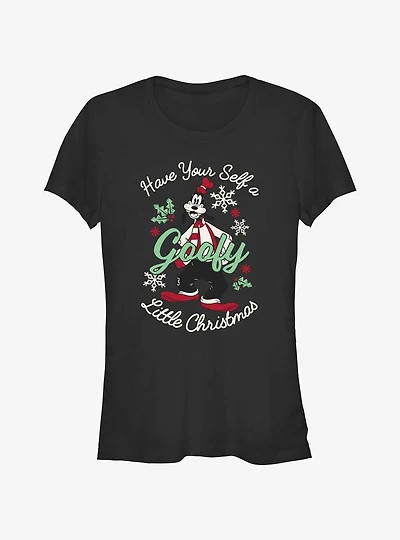 Disney Goofy Little Christmas Black Girls T-Shirt