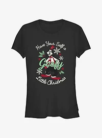 Disney Goofy Little Christmas Black Girls T-Shirt