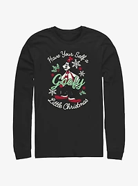 Disney Goofy Little Christmas Black Long-Sleeve T-Shirt