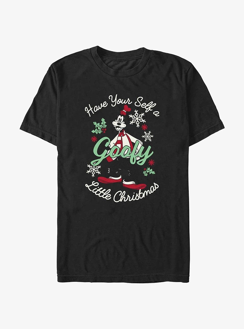 Disney Goofy Little Christmas Black T-Shirt