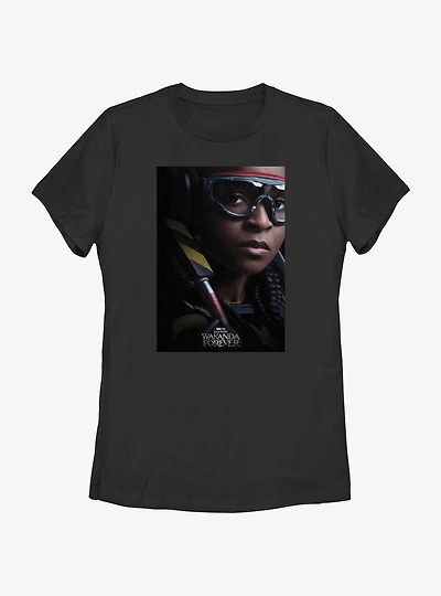 Marvel Black Panther: Wakanda Forever Iron Heart Movie Poster Womens T-Shirt