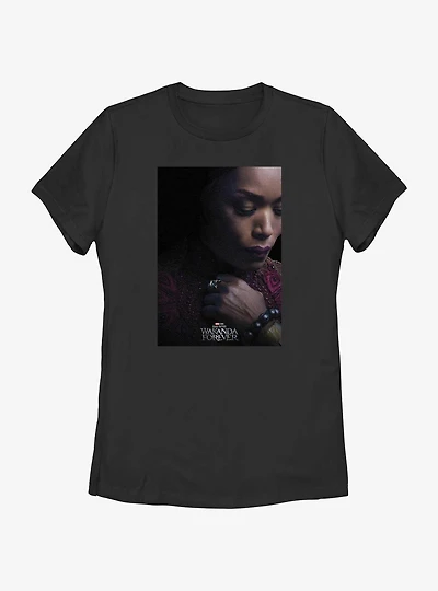 Marvel Black Panther: Wakanda Forever Queen Ramonda Movie Poster Womens T-Shirt