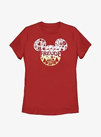 Disney Mickey Mouse Freude Joy German Ears Womens T-Shirt