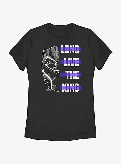 Marvel Black Panther Long Live The King Womens T-Shirt