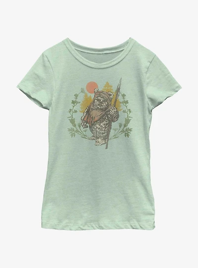 Star Wars Ewok Sunset Youth Girls T-Shirt
