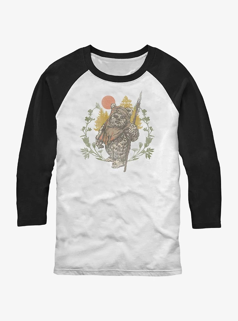 Star Wars Ewok Sunset Raglan T-Shirt