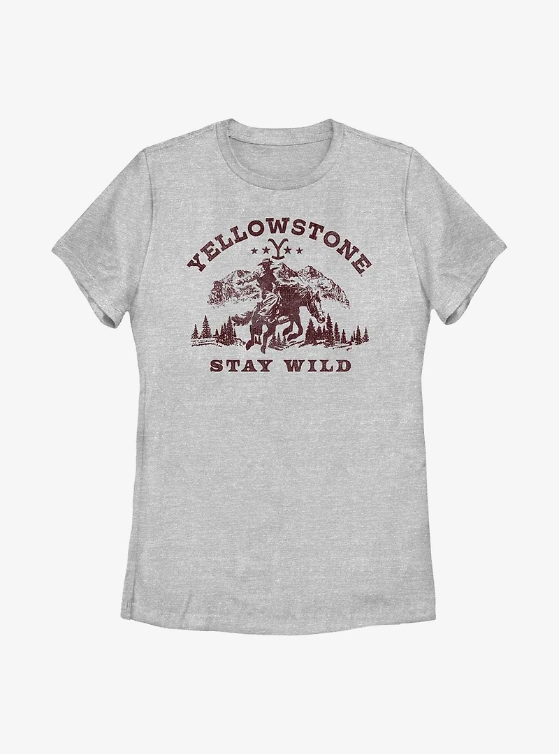 Yellowstone Stay Wild Womens T-Shirt