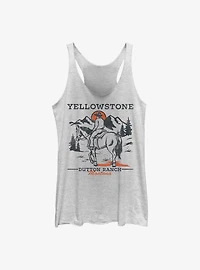 Yellowstone Dutton Ranch Mountains Womens Tank Top