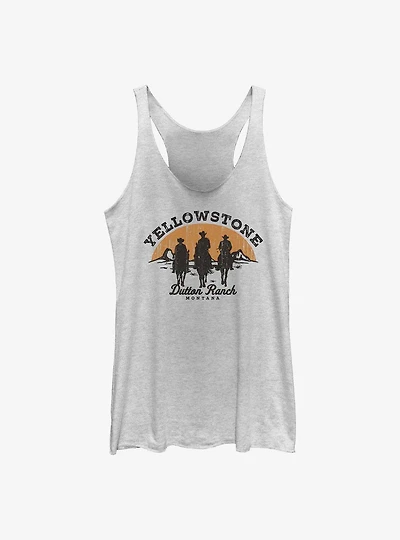 Yellowstone Sunset Ride Womens Tank Top