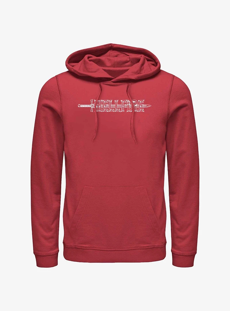 Stranger Things Hellfire Sword Logo Hoodie