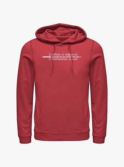 Stranger Things Hellfire Sword Logo Hoodie