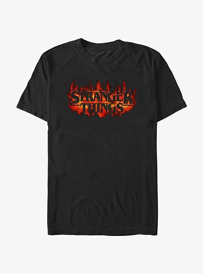 Stranger Things Fire Logo T-Shirt