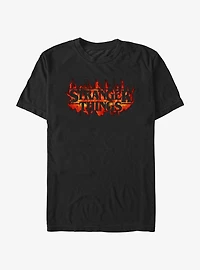 Stranger Things Fire Logo T-Shirt