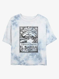 Disney Hocus Pocus Sanderson House Vintage Poster Tie-Dye Girls Crop T-Shirt