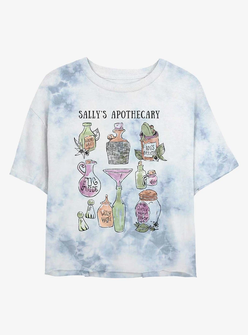 Disney The Nightmare Before Christmas Sally's Apothecary Tie-Dye Girls Crop T-Shirt