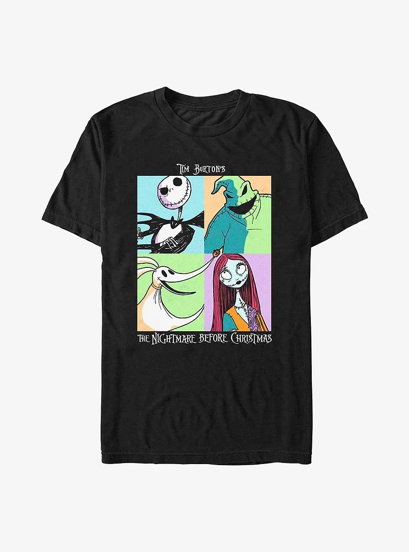 Disney The Nightmare Before Christmas Spooky Squares T-Shirt