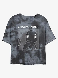 Pokemon Charmander Tie-Dye Womens Crop T-Shirt