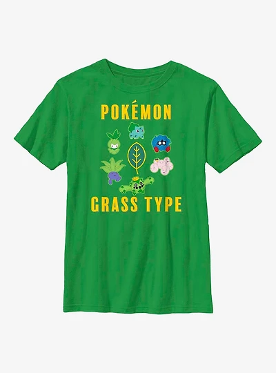 Pokemon Grass Type Youth T-Shirt