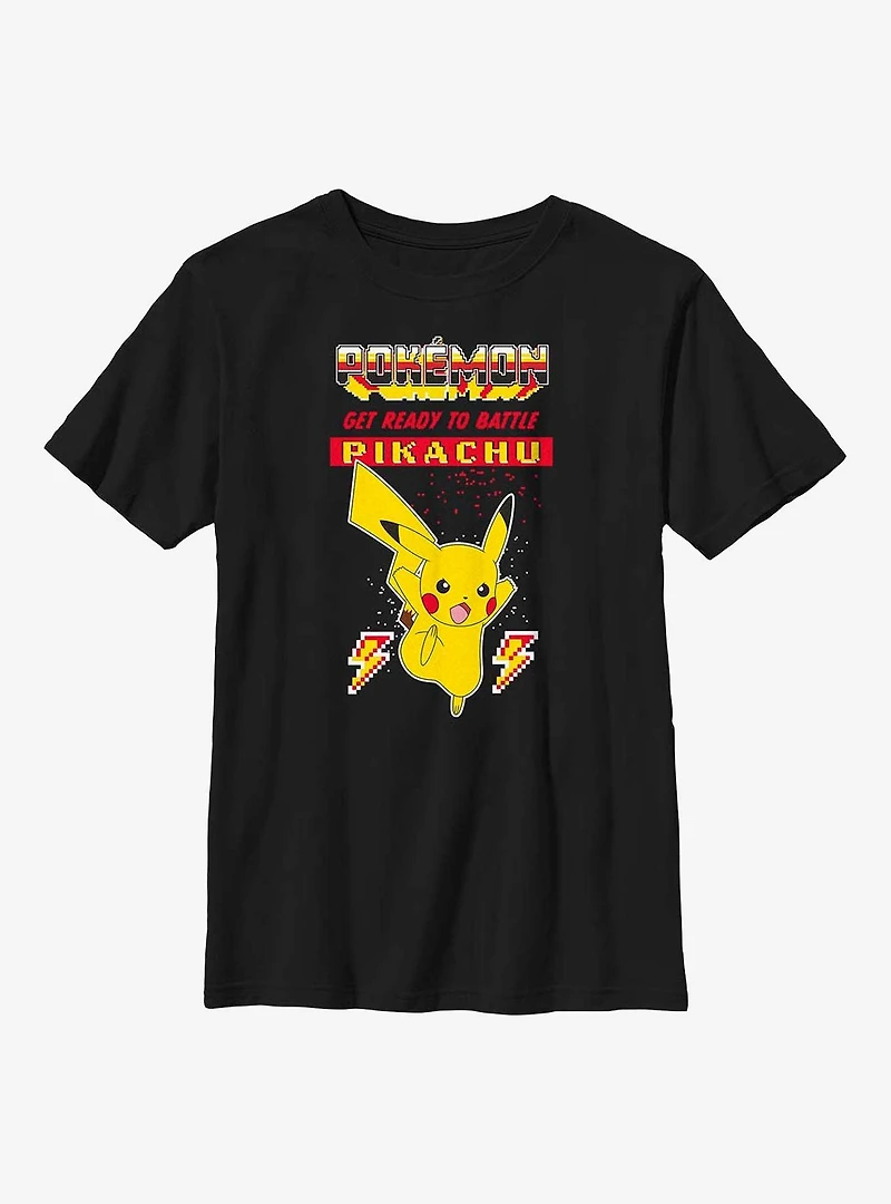 Pokemon Battle Ready Pikachu Youth T-Shirt