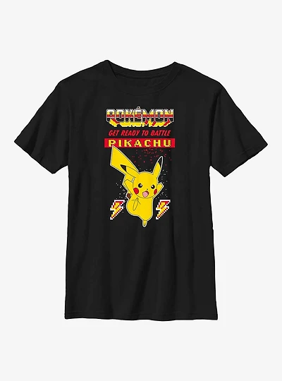 Pokemon Battle Ready Pikachu Youth T-Shirt