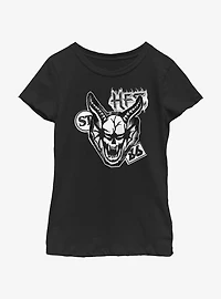 Stranger Things Cutout Hellfire Demon Youth Girls T-Shirt