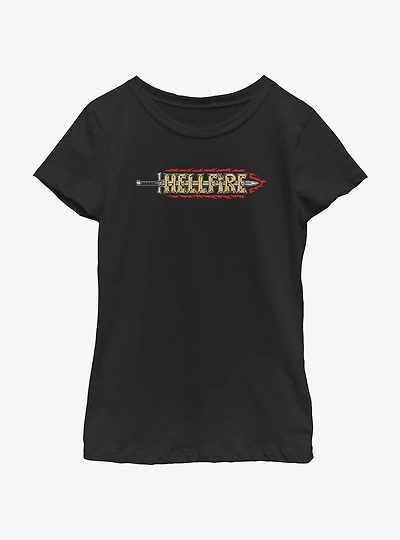Stranger Things Hellfire Sword Logo Youth Girls T-Shirt