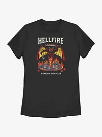 Stranger Things Hellfire Hawkins High Club Womens T-Shirt