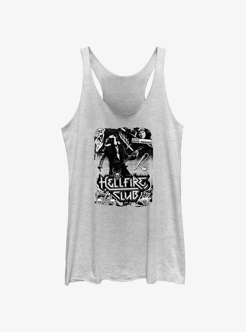 Stranger Things Eddie Munson Concert Poster Womens Tank Top