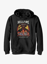 Stranger Things Hellfire Hawkins High Club Youth Hoodie