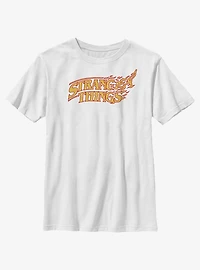 Stranger Things Vanishing Fire Logo Youth T-Shirt