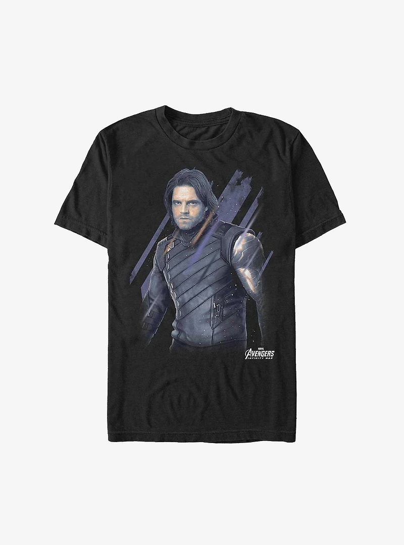 Marvel Avengers Distressed Bucky Winter Soldier T-Shirt