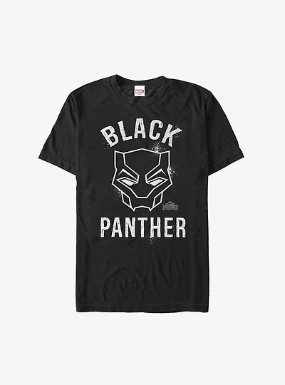 Marvel Black Panther Stencil Chalk Logo T-Shirt