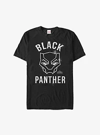 Marvel Black Panther Stencil Chalk Logo T-Shirt