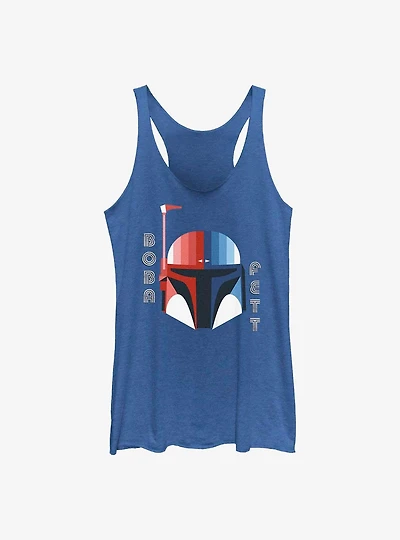 Star Wars Patriotic Boba Fett Helmet Girls Tank
