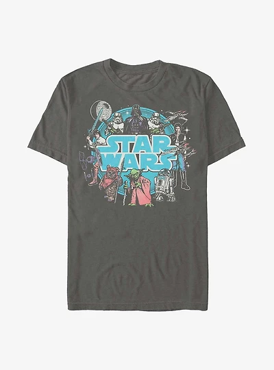 Star Wars Round Up Group T-Shirt